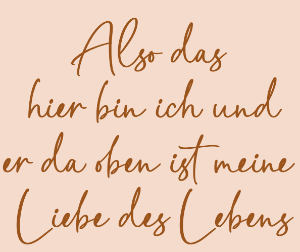 Ich und die Liebe meines Lebens